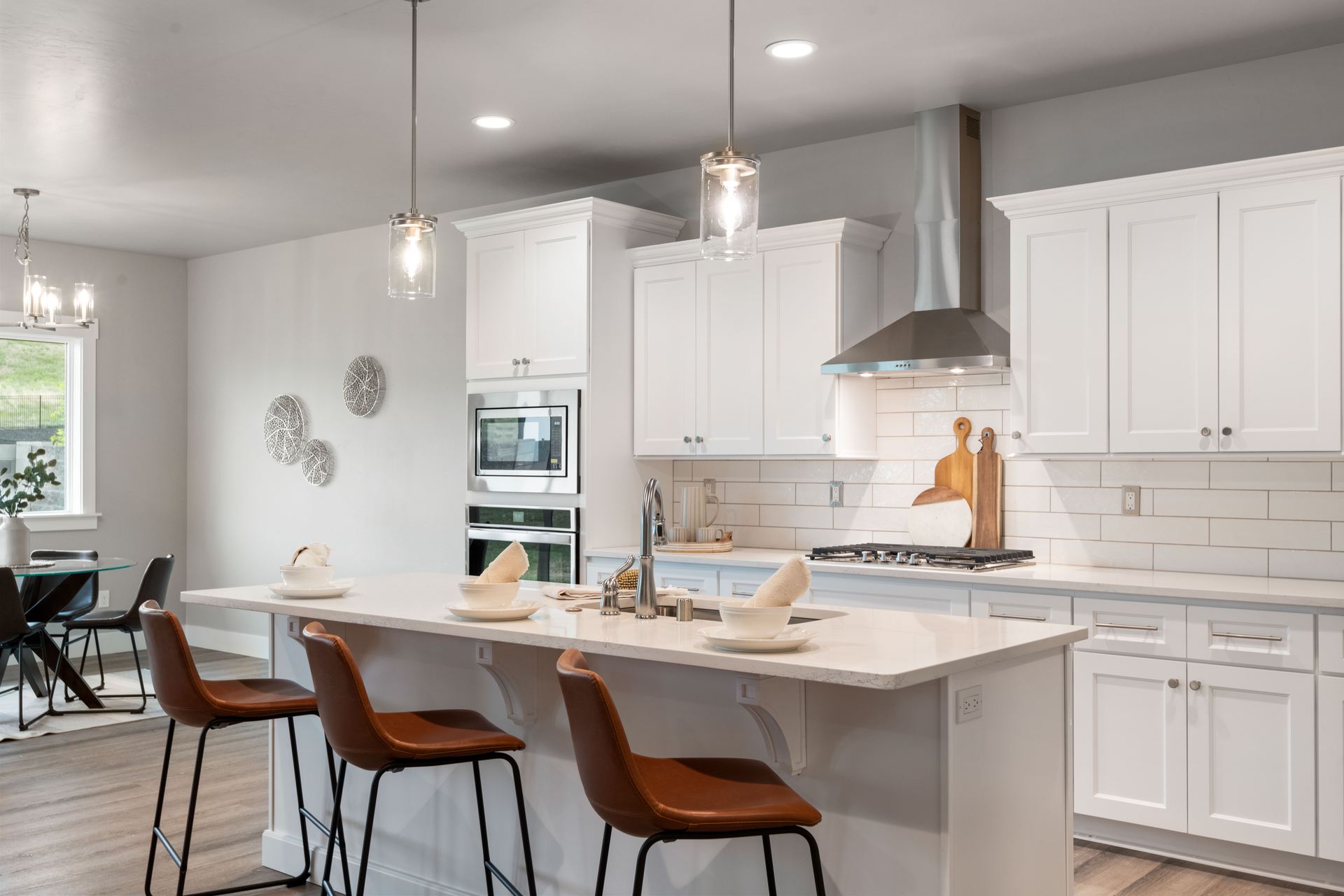 Kitchen in Brooklyn White cabinets